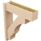 Ekena Millwork 8-in W x 28-in D x 34-in H Balboa Block Rough Cedar Woodgrain TimberThane Outlooker, Primed Tan OUTUR080X28X34BOA44RCPR - alternate 3